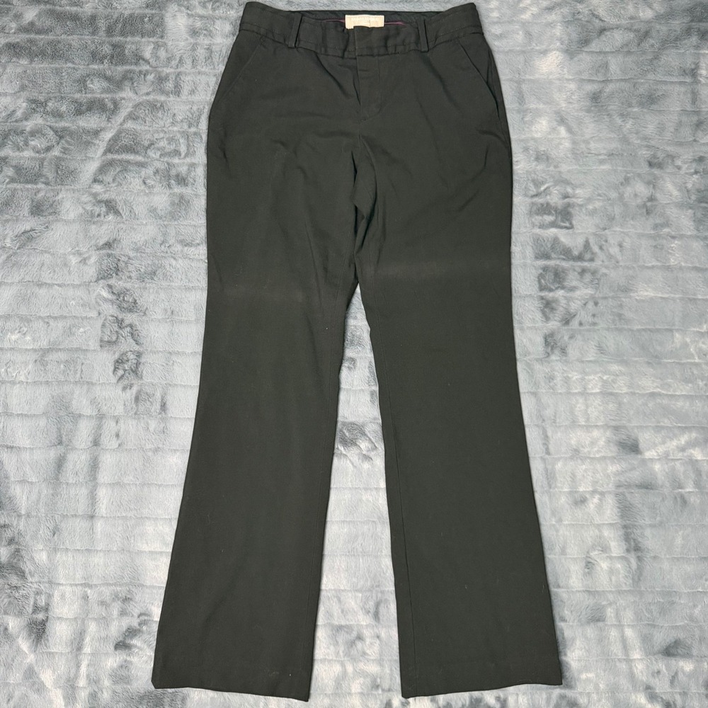 Banana Republic Martin Fit Black Dress Pants Womens 2S Short Straight Leg